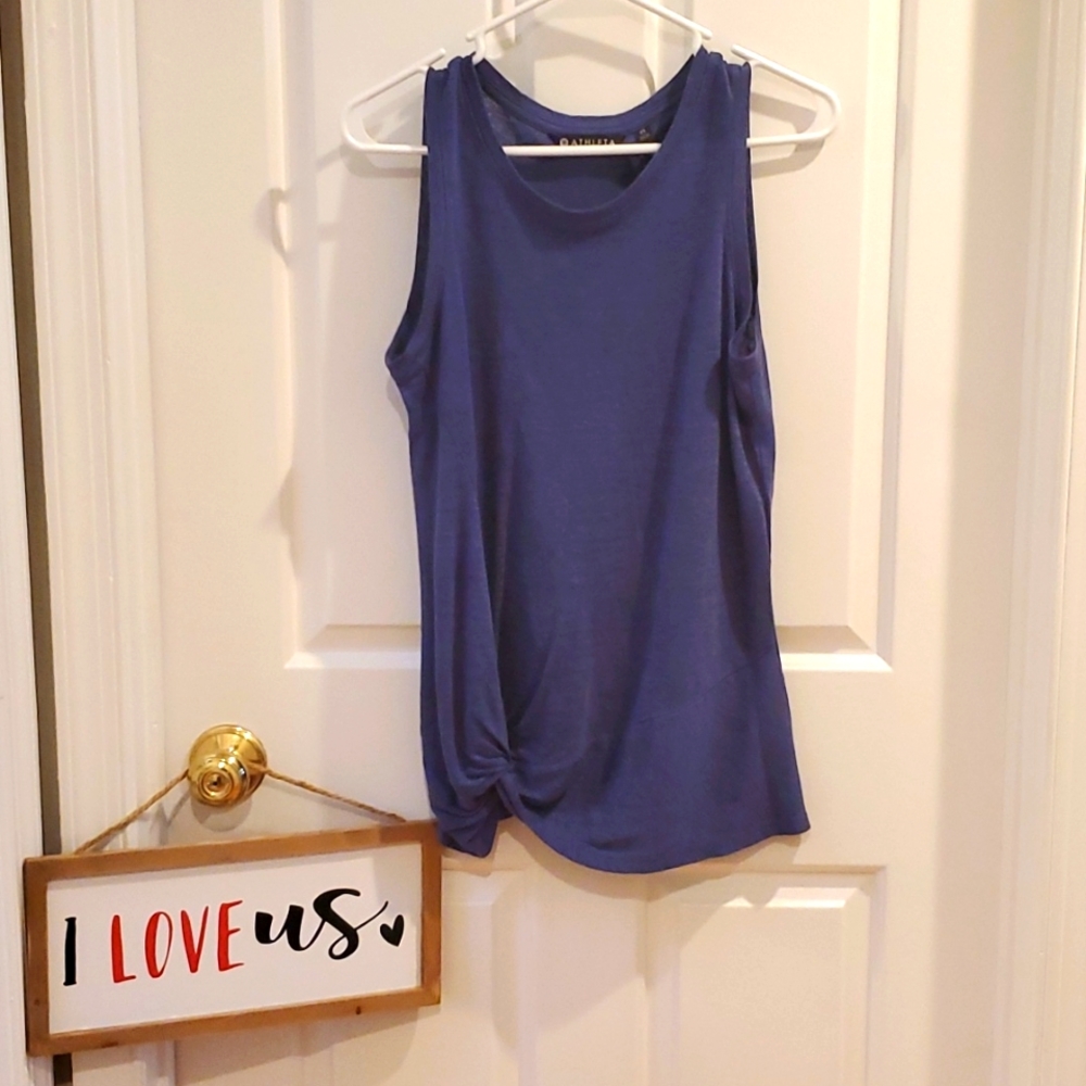 NWOT Athleta Knot Zephyr Tank 100% Linen XS